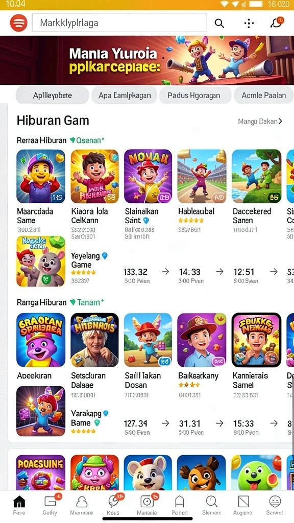 Tangkapan layar menunjukkan level yang menantang dengan rintangan menarik.