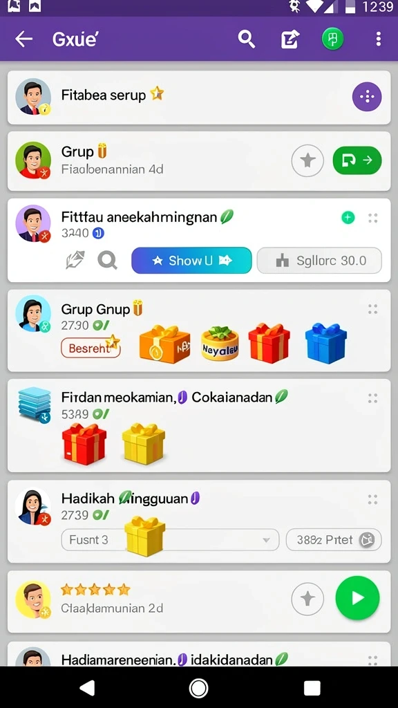Halaman leaderboard yang menunjukkan peringkat pemain.