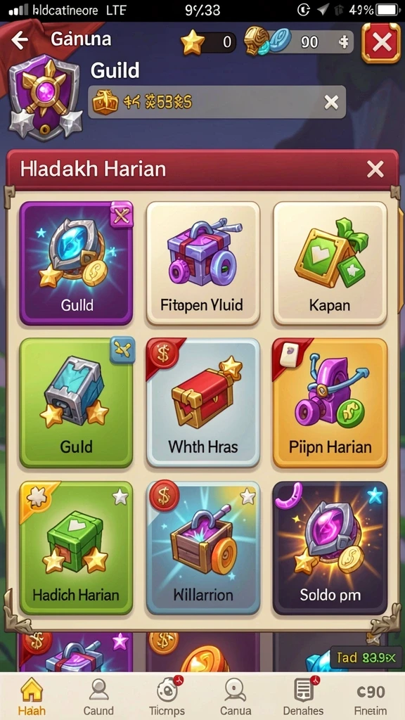 Fitur interaksi sosial yang menarik.