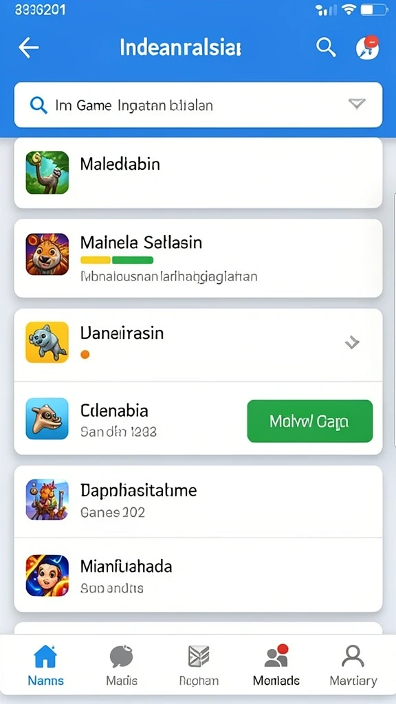 Screenshot menampilkan tampilan awal permainan yang menarik.