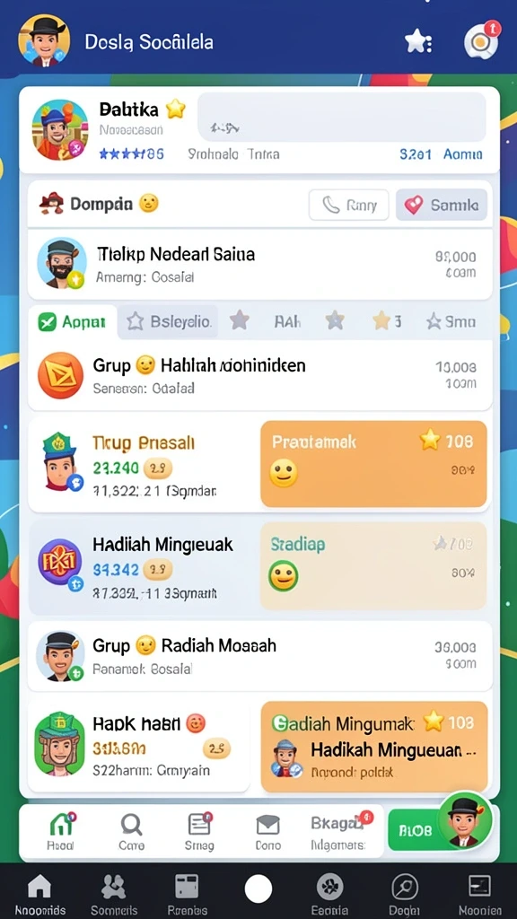 Tampilan utama aplikasi DUIT8 yang menarik dan user-friendly.