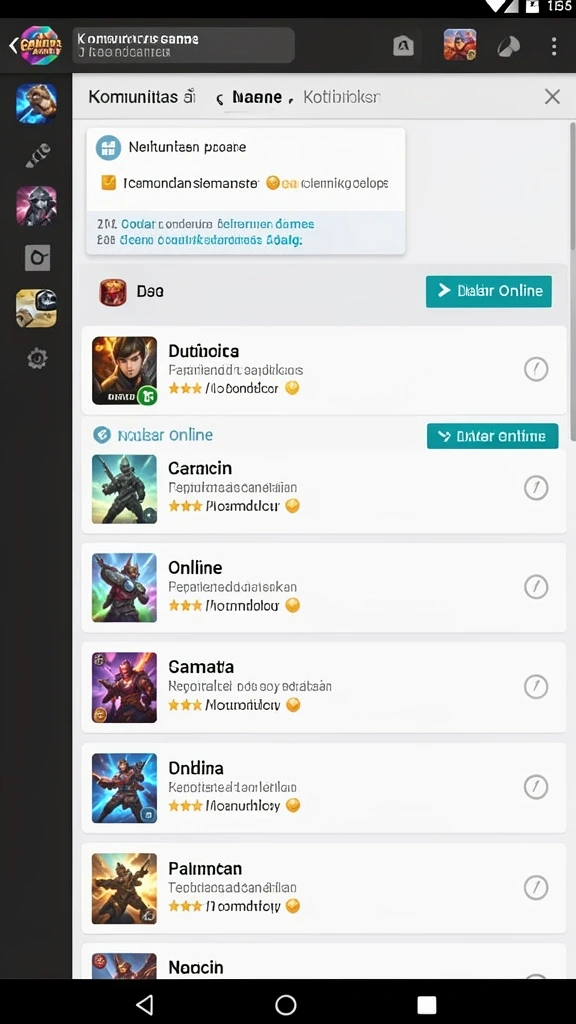 Mode permainan kompetitif yang menantang.