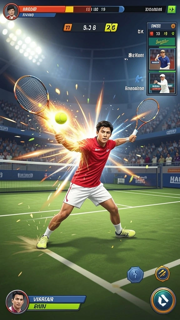 Screenshot 3 menunjukkan tampilan grafis yang menakjubkan dari lingkungan permainan.