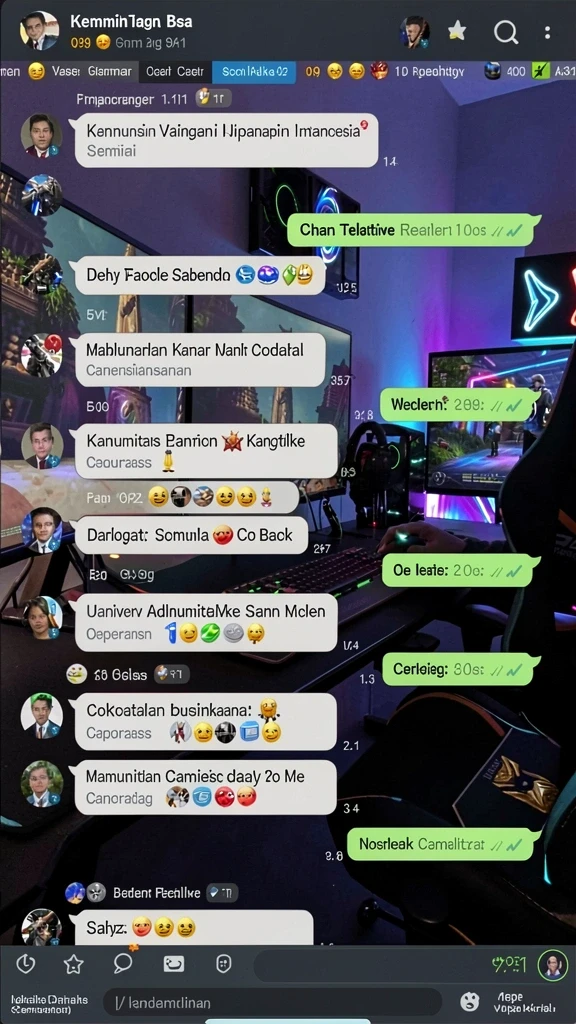 Fitur interaktif yang memungkinkan pemain berinteraksi satu sama lain.