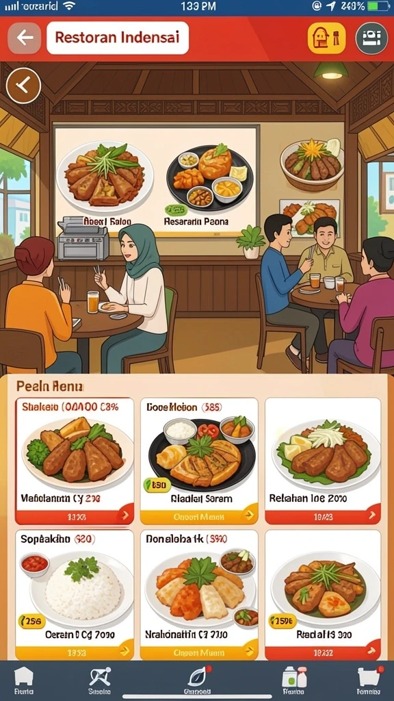 Tampilan antarmuka yang user-friendly dan menarik.