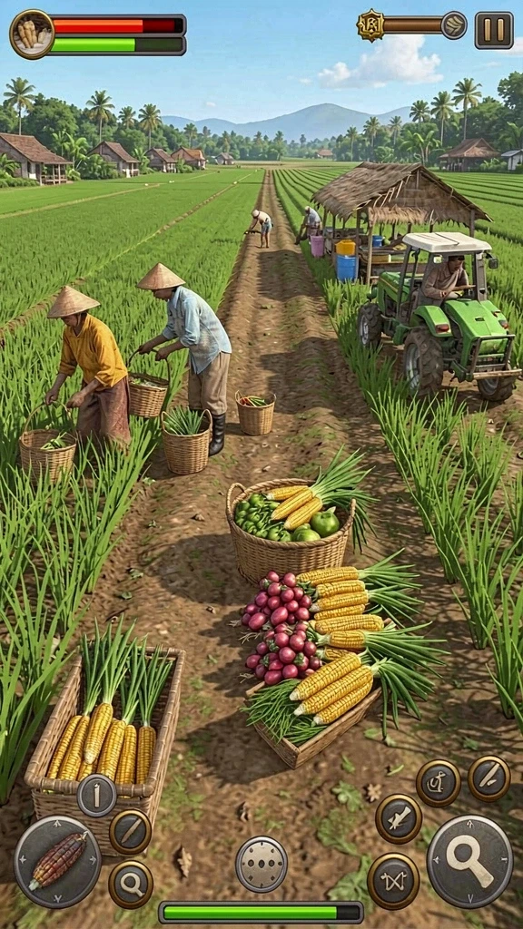 Tampilan awal game yang menawan dan menggugah selera bermain.