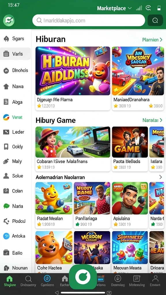 Fitur multiplayer yang memungkinkan bersaing dengan pemain lain.