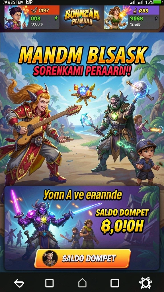 Pengalaman bermain yang seru dan penuh tantangan.