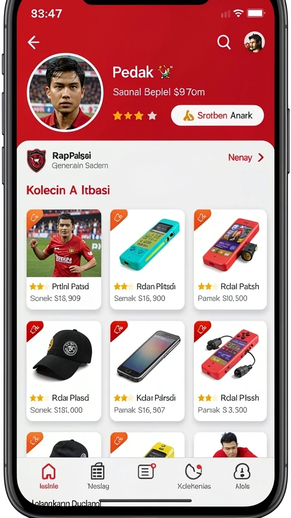Fitur komunitas untuk berinteraksi dengan pemain lain.