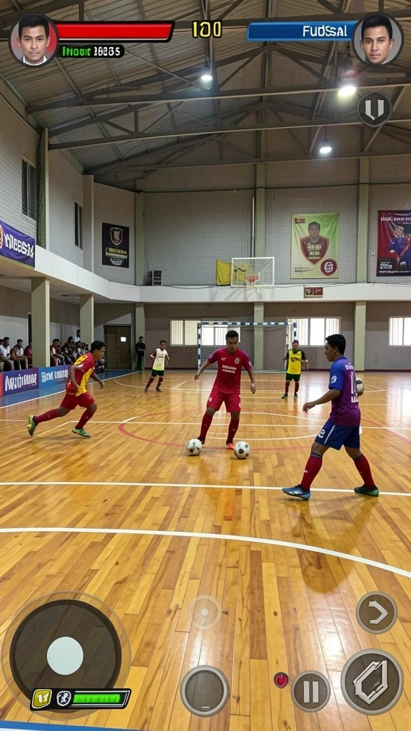 Tangkapan layar menunjukkan karakter utama dalam aksi penuh ketika menjelajahi level.