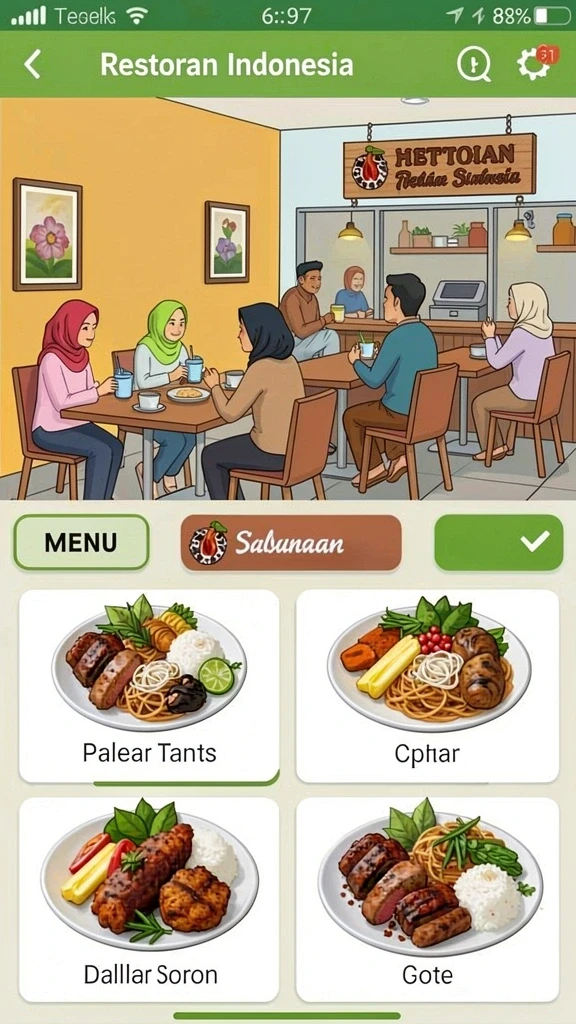 Tampilan antarmuka yang intuitif dan ramah pengguna.