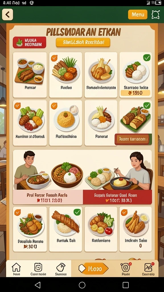 Karakter unik dengan desain yang memukau.
