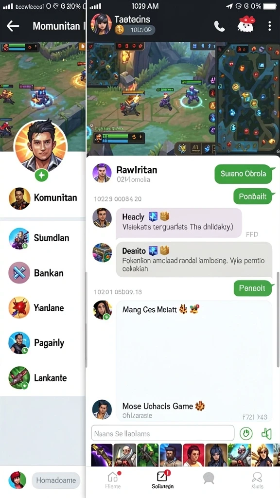 Halaman leaderboard yang menampilkan peringkat pemain.