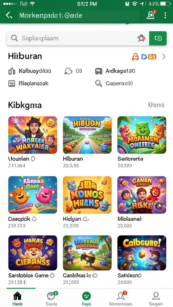 Tampilan antarmuka pengguna yang menarik.