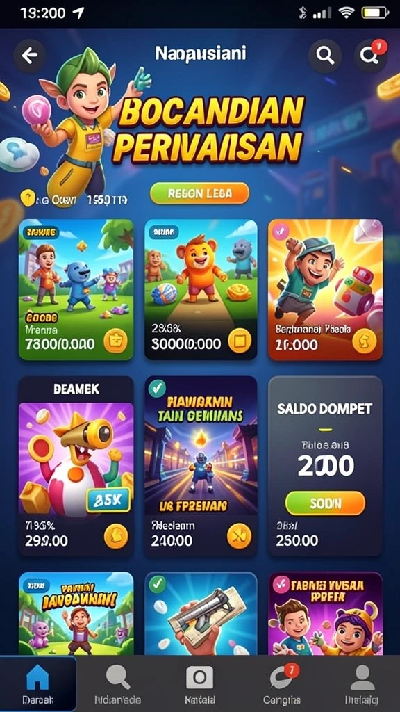 Beragam pilihan permainan slot modern.