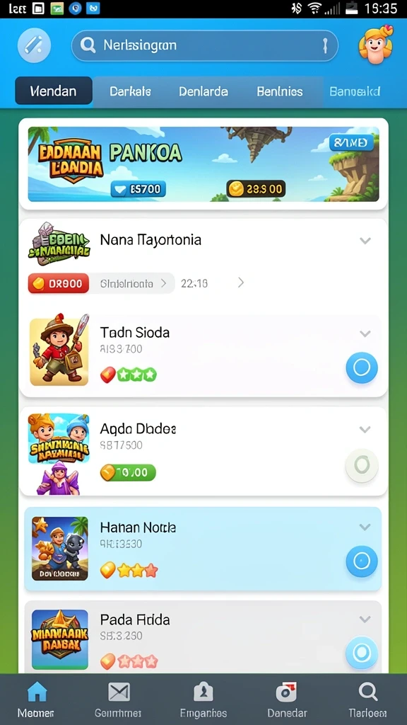 Tampilkan berbagai tema permainan slot yang menarik.